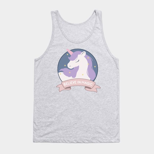 Unicorn Tank Top by valentinahramov